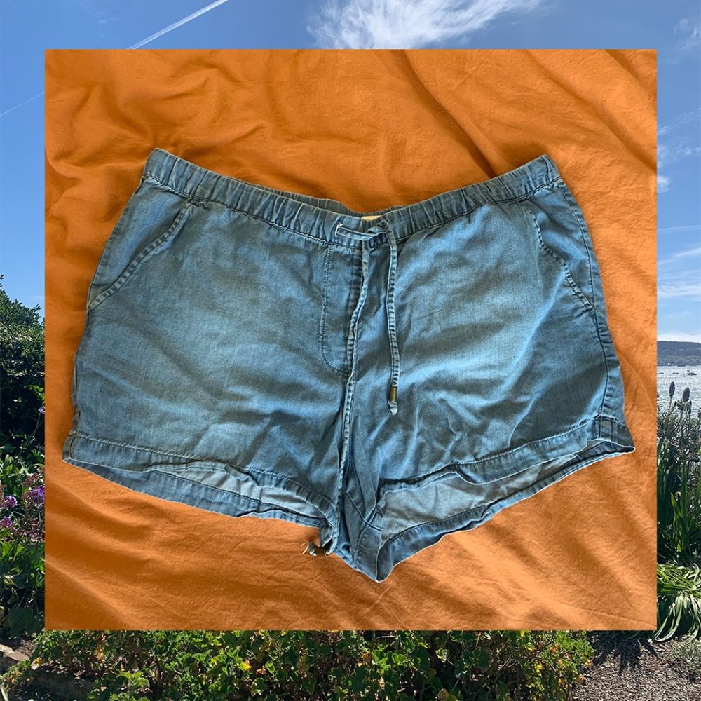 Cute Denim Draw-string Shorts 🩳☀️